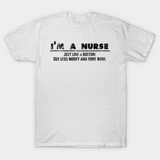 I'm A Nurse - Just Like A Doctor For Brave Nurses T-Shirt by shirtastical